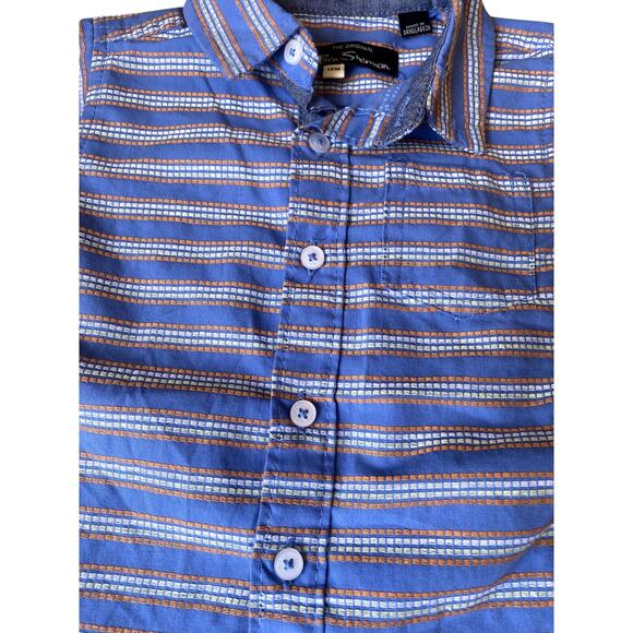 Ben Sherman Blue Striped Casual Button Up Shirt Infant Boys 12 mo - Picture 6 of 7